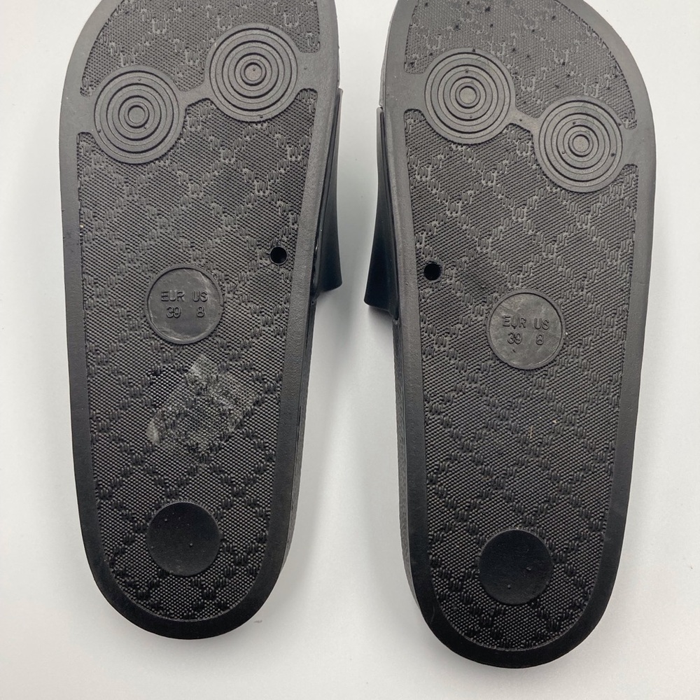 Strom Spa Nordique Classic Black Slides /Sandals Size 8 US/ 39 EU - Picture 5 of 8
